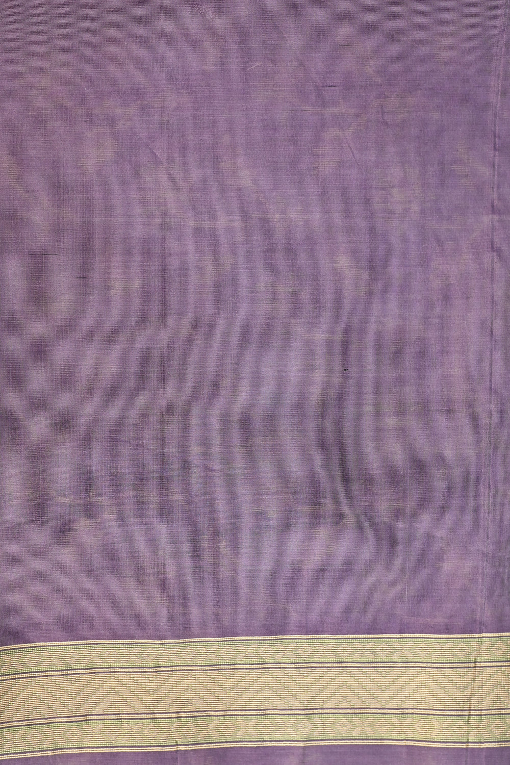 Lavender Jangla Cotton Blended Saree