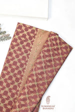Red Jangla Cotton Blended Saree