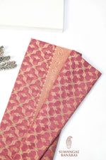 Pink Jangla Cotton Blended Saree