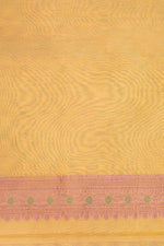 Yellow Jangla Cotton Blended Saree