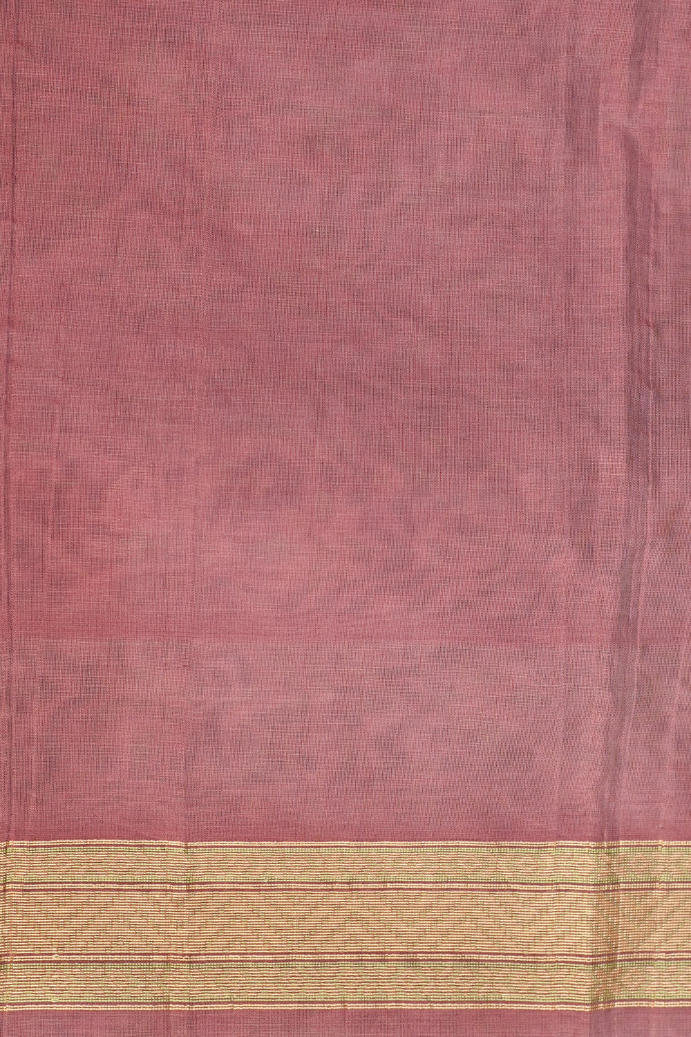Blush Red Jangla Cotton Blended Saree