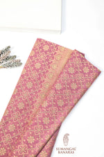 Pink Jangla Cotton Blended Saree