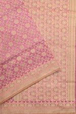 Pink Jangla Cotton Blended Saree