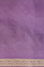 Violet Purple Booti Cotton Blended Saree
