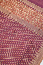 Magenta Purple Booti Cotton Blended Saree