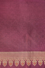 Magenta Purple Booti Cotton Blended Saree