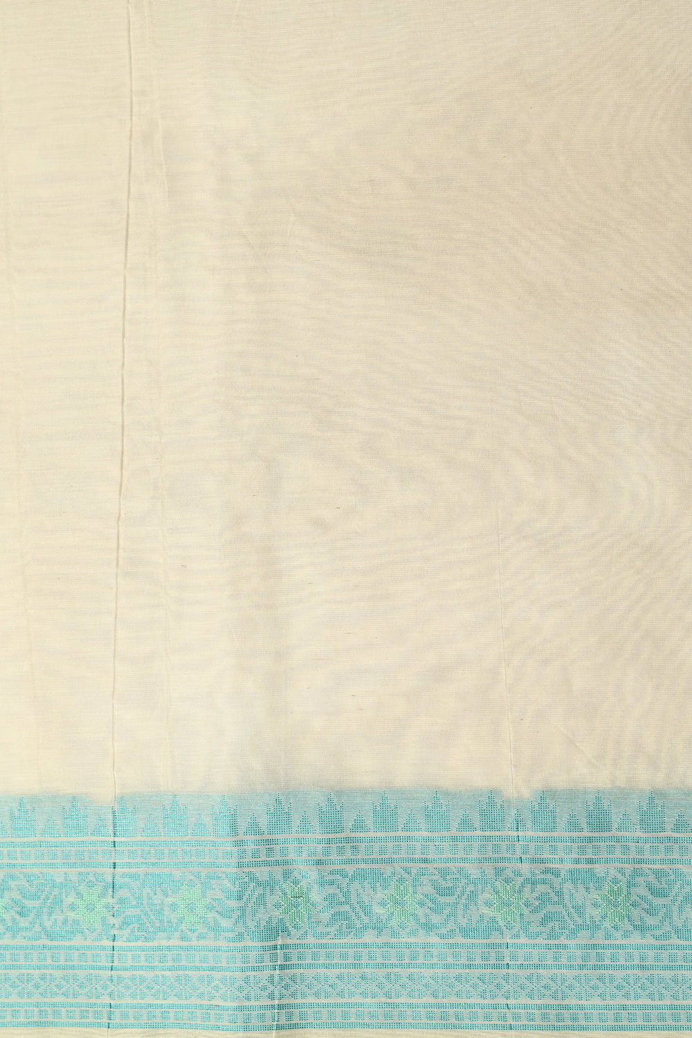 Ivory White Booti Cotton Jamdani Blended Saree