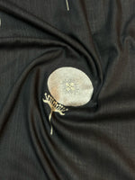 Pitch Black Sona Roopa Moonga Silk  Handwoven Banarasi Saree