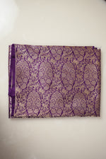 Grape Purple Brocade Katan Silk Handwoven Banarasi Suit