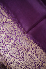 Grape Purple Brocade Katan Silk Handwoven Banarasi Suit