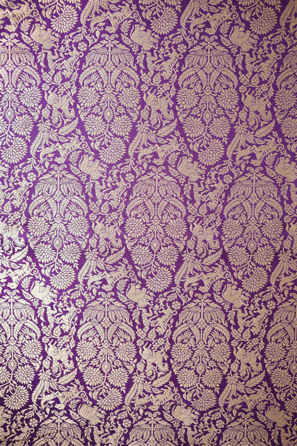 Grape Purple Brocade Katan Silk Handwoven Banarasi Suit