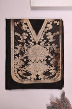 Handwoven Classic Black Banarasi Katan Silk Suit