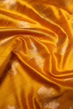 Handwoven Yellow Banarasi Tusser Silk Suit