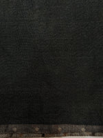 Metal Black Floral Katan Tissue Handwoven Banarasi Saree