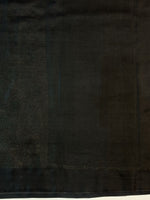 Jade Black Brocade Crepe  Handwoven Banarasi Saree