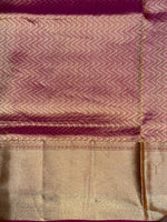 Honey Yellow Plain South Silk Kanjivaram Saree