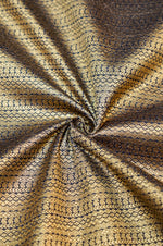 Jade Black Brocade Silk By Cotton Banarasi Blended Thaan