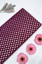 Boysenberry Purple Booti Silk By Cotton Blended Thaan