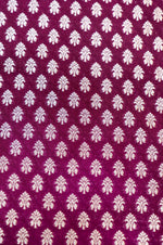 Boysenberry Purple Booti Silk By Cotton Blended Thaan