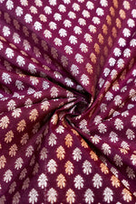 Boysenberry Purple Booti Silk By Cotton Blended Thaan