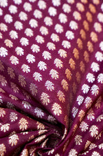 Boysenberry Purple Booti Silk By Cotton Blended Thaan