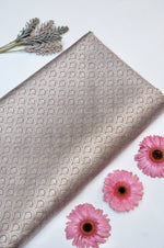 Dove Grey Brocade Silk By Cotton Blended Thaan