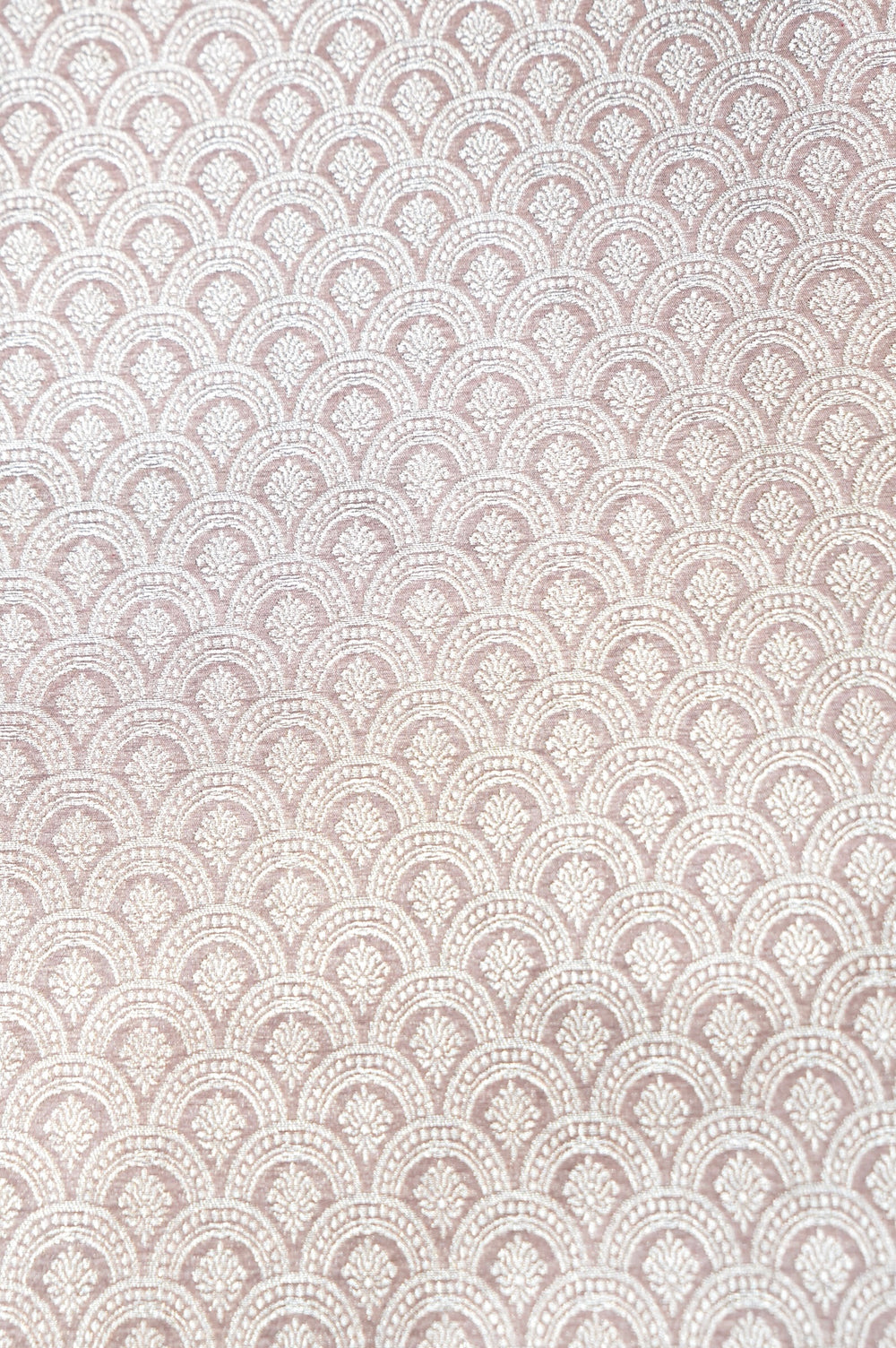 Dove Grey Brocade Silk By Cotton Blended Thaan
