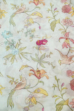 Mint Green Floral Moonga Silk Blended Thaan