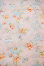 Crepe Pink Floral Moonga Silk Blended Thaan
