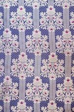 Prussian Blue Meenakari Katan Silk Blended Thaan
