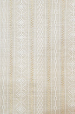 Ivory White Resham Embroidery Tussar Silk Thaan