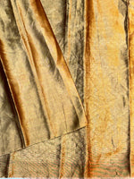 Gold Tan Brocade Katan Tissue Handwoven Banarasi Saree