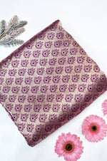 Boysenberry Purple Brocade Katan Silk Handwoven Banarasi Thaan