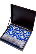 Royal Blue Meenakari Katan Silk Handwoven Banarasi Saree