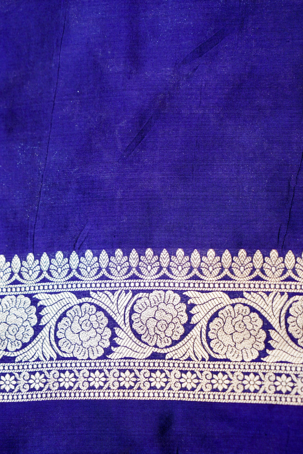 Berry Blue Meenakari Katan Silk Handwoven Banarasi Saree