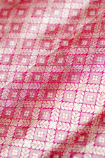 Fuschia Pink Patola Katan Silk Handwoven Banarasi Saree