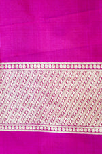 Fuschia Pink Patola Katan Silk Handwoven Banarasi Saree