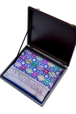 Lapis Blue Rangkat Katan Silk Handwoven Banarasi Saree