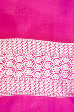 Rose Red Rangkat Katan Silk Handwoven Banarasi Saree