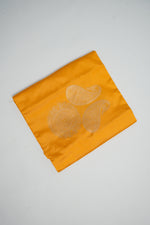 Gold Yellow Motif Katan Silk Co-Ord Set