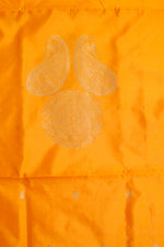 Gold Yellow Motif Katan Silk Co-Ord Set