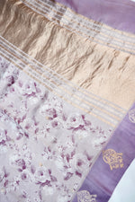 Crepe Pink Floral Soft Katan Silk Handwoven Banarasi Saree