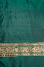 Pine Green Brocade Katan Silk Handwoven Banarasi Suit