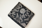 Coal Black Jaal Katan Silk Handwoven Banarasi Co-ord Set