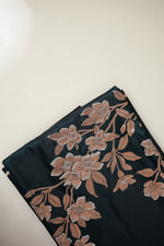 Dark Green Floral katan Silk Handwoven Banarasi Co-ord Set