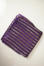 Plum Purple Booti Katan Silk Handwoven Banarasi Suit