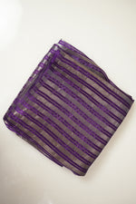 Plum Purple Booti Katan Silk Handwoven Banarasi Suit