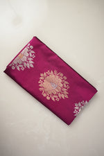 Magenta Pink Buta Katan Silk Handwoven Banarasi Co-ord set