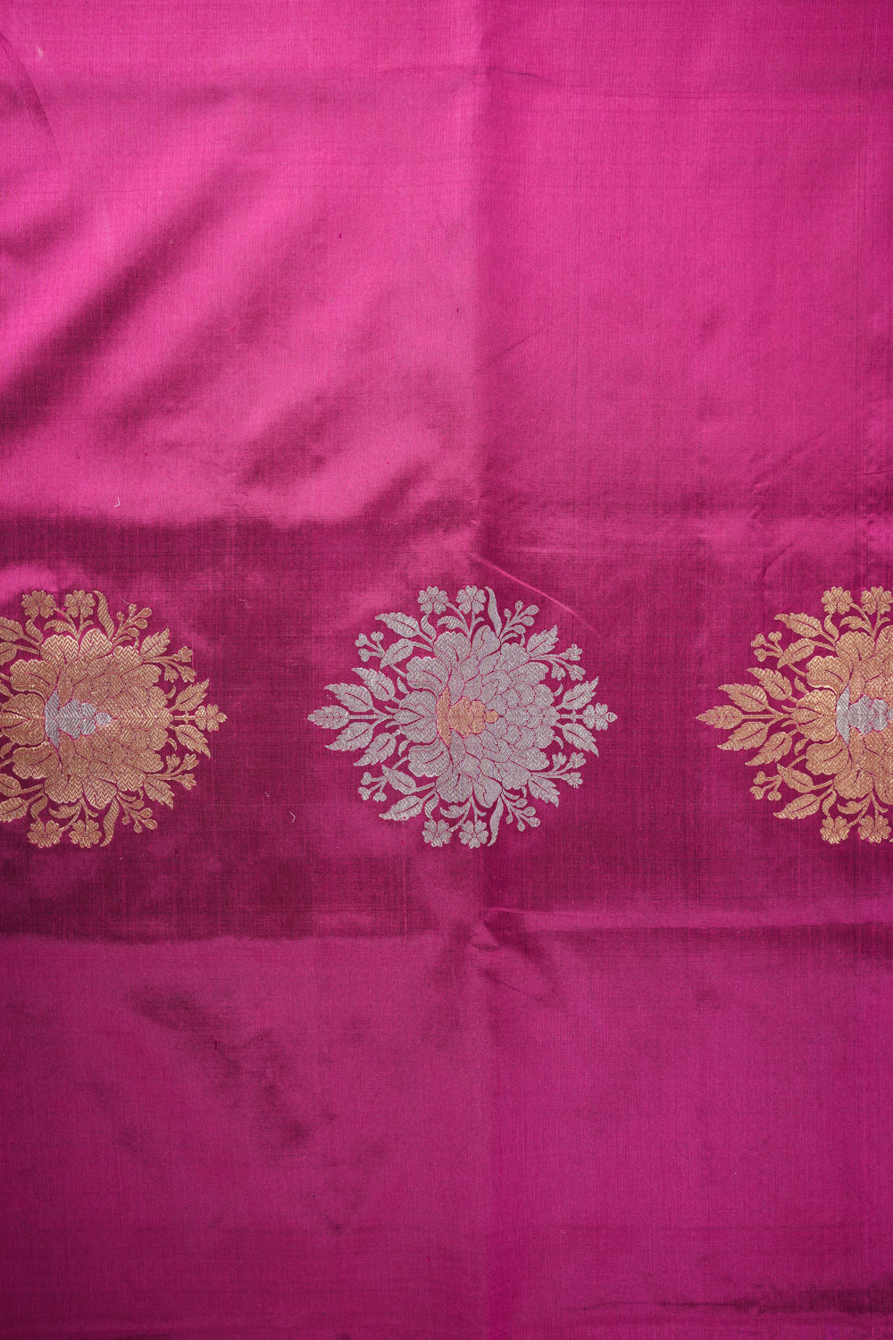 Magenta Pink Buta Katan Silk Handwoven Banarasi Co-ord set