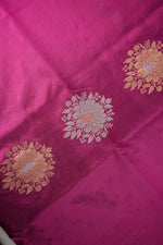 Magenta Pink Buta Katan Silk Handwoven Banarasi Co-ord set